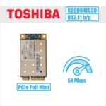 Toshiba tinklo plokštė 54 Mbps, 802.11 b/g (PA3501U-1MPC)