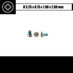 1.90 x 2.80 mm - Radiatoriaus varžtas (lygia galvute)