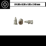 1.85 x 2.40 mm - Radiatoriaus varžtas (su įmontuota spyruokle)