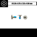 2.35 x 4.90 mm - Radiatoriaus varžtas (lygia galvute)