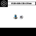 2.35 x 3.70 mm - Radiatoriaus varžtas (lygia galvute)