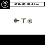 1.86 x 4.10 mm - Radiatoriaus varžtas (lygia galvute)