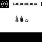 1.90 x 3.05 mm - Radiatoriaus varžtas (su uždedama spyruokle)