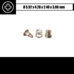 2.40 x 3.00 mm - Radiatoriaus varžtas (su uždedama spyruokle)