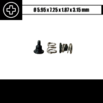 1.87 x 3.15 mm - Radiatoriaus varžtas (su uždedama spyruokle)