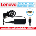 Lenovo įkroviklis 20V=2.25A, 45W (ADLX45NLC3A)