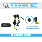 Sagem AC/DC adapteris 12V=3.5A (5.50 x 2.10 mm)