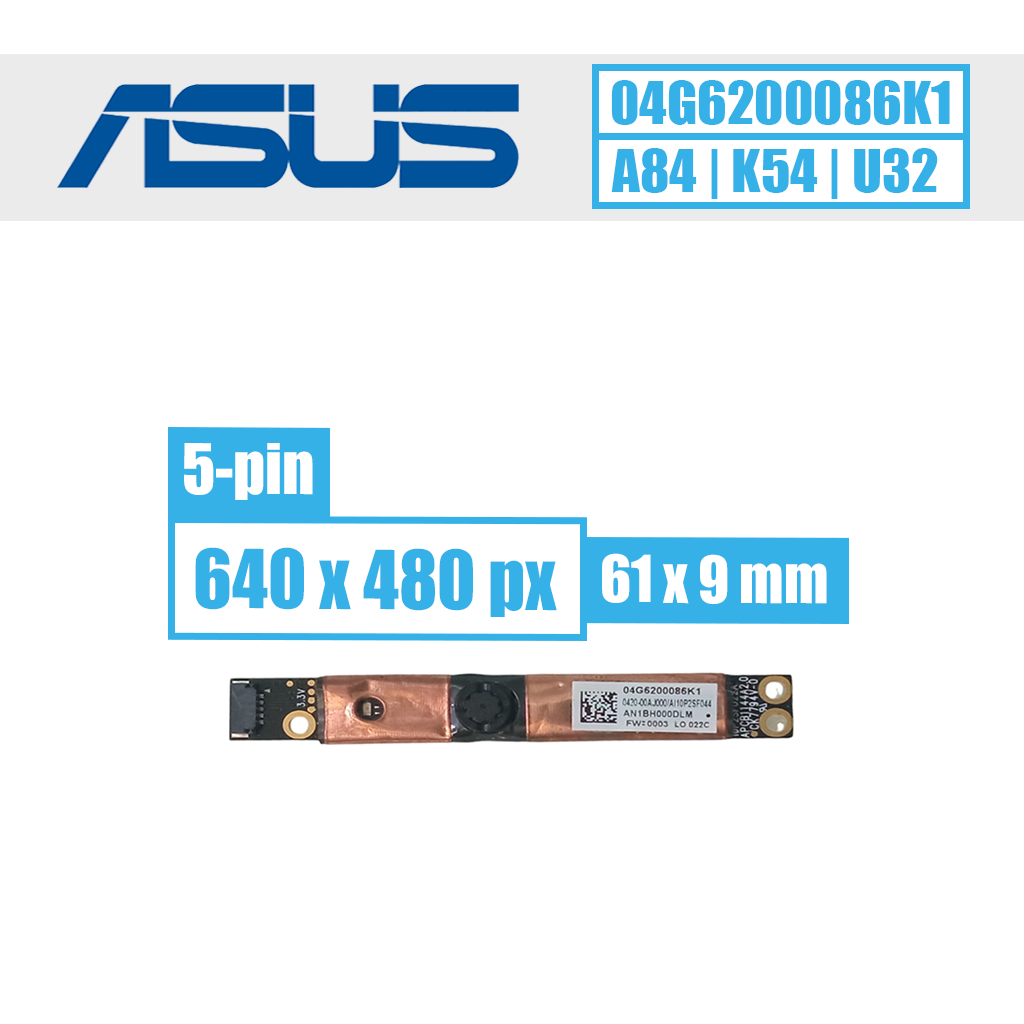Asus WebCam modulis, 5 pin VGA (04G6200086K1) - Image 1