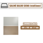 Galinė baldo siena stalčiui (499 x 918 x 3.00 mm)