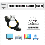 SCART neauksuotas kabelis 1.5 m. (vienos gyslos skydas)