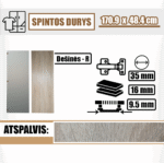 Spintos durys 170.9 x 48.4 cm (dešinės pusės)
