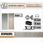 Spintos durys 170.9 x 48.4 cm (kairės pusės)