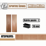 Spintos šonas 168.5 x 49.5 cm (kairės pusės)