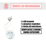 Žvakės LED mechanizmas