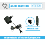 AC-DC Gardena adapteris 20V=130 mA 2.6 VA