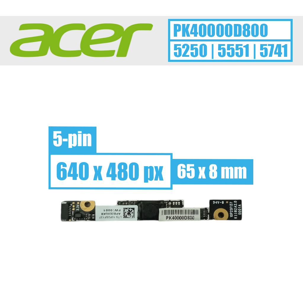 Acer WebCam modulis, 5 pin VGA (PK40000D800)