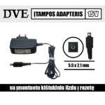 DVE įtampos adapteris 15V=0.8A