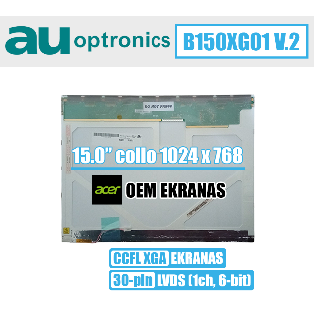 15.0" XGA, matinis, 30pin viršuje dešinėje | 48.15B06.004