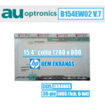 15.4" 1280x800 WXGA, blizgus, 30pin (viršuje dešinėje)