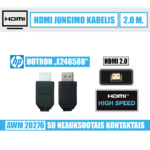 HDMI kabelis / su neauksuotais kontaktais / 2.00 m. / E246588