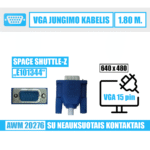VGA 15 pin kabelis (išorinis)  / 1.80 m. / pilkas / E101344