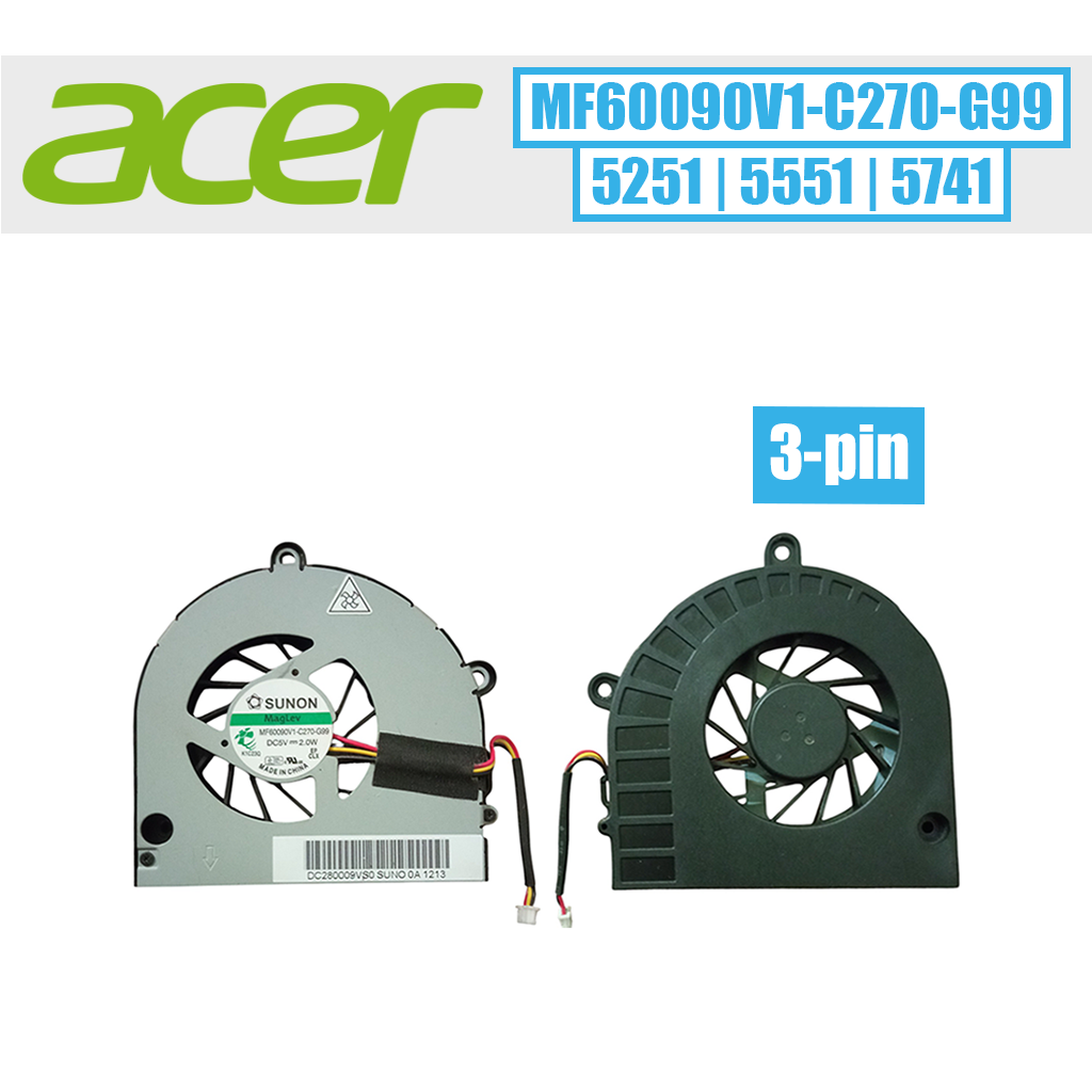 Acer aušintuvas, DC5V=0.40A (MF60090V1-C270-G99)