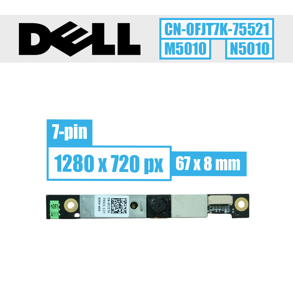 Dell WebCam modulis, 7 pin HD 720p (CN-0FJT7K)