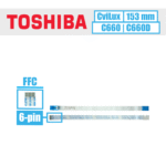 Toshiba pelės kabelis, 6 pin (CviLux  E208903-3 / NBX0000TO00)