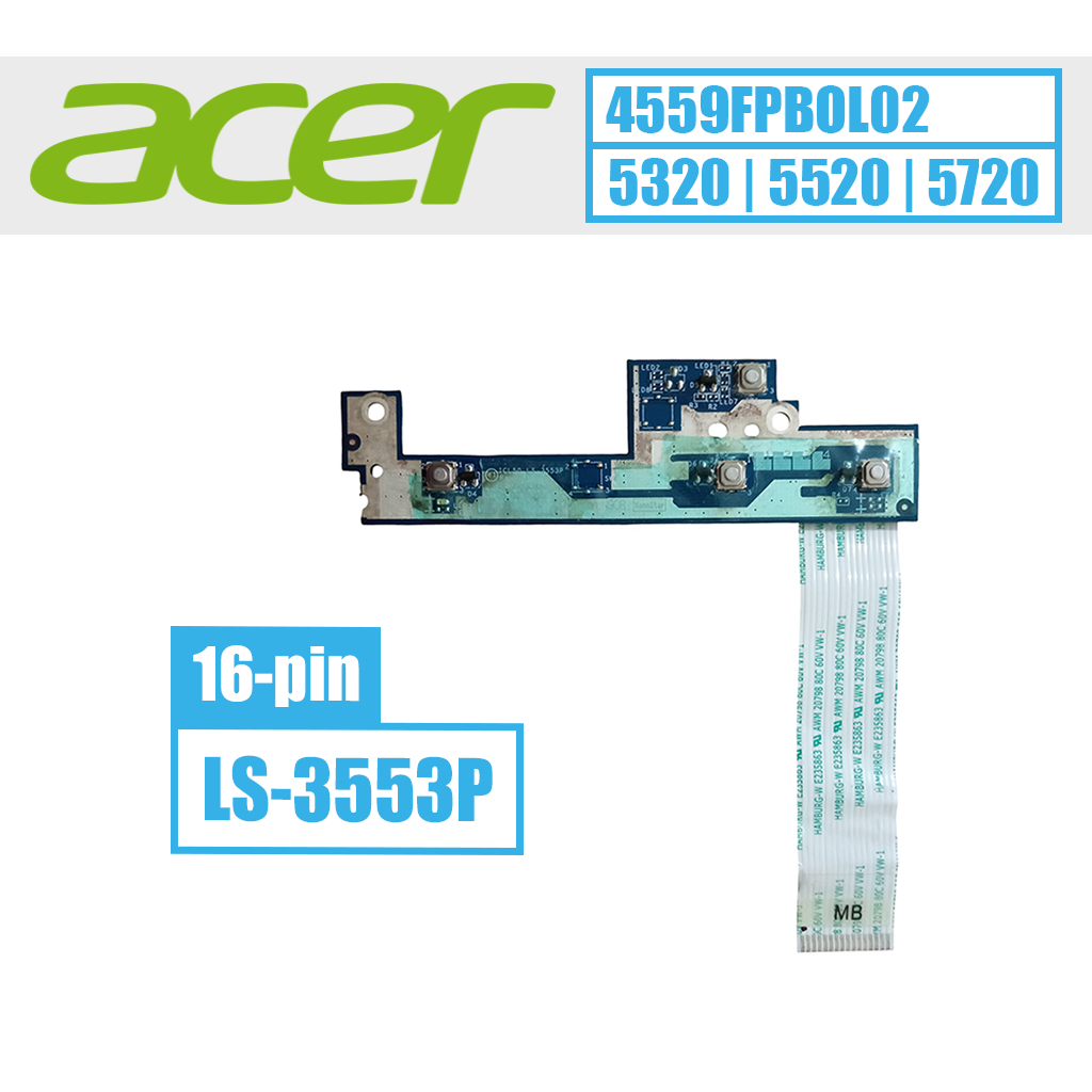 Acer įjungimo mygtukas, 16 pin (4559FPBOL02) - Image 1