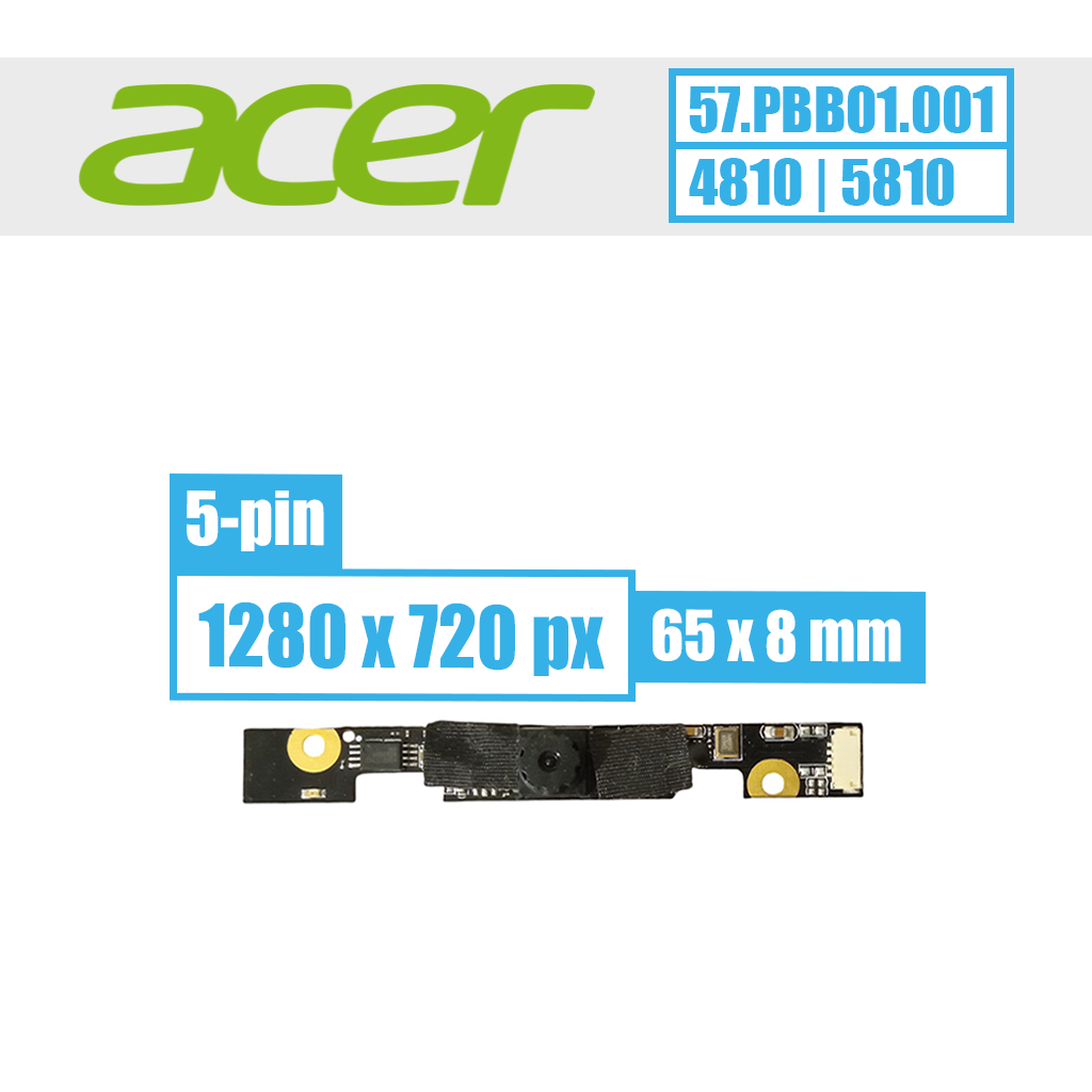 Acer WebCam modulis, 5 pin (SLIM) HD 720p (57.PBB01.001)