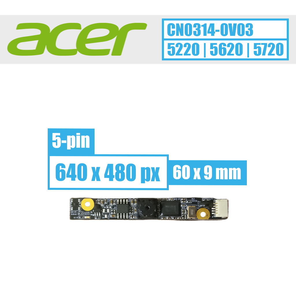 Acer WebCam modulis, 5 pin VGA (Camellia CN0314-0V03)