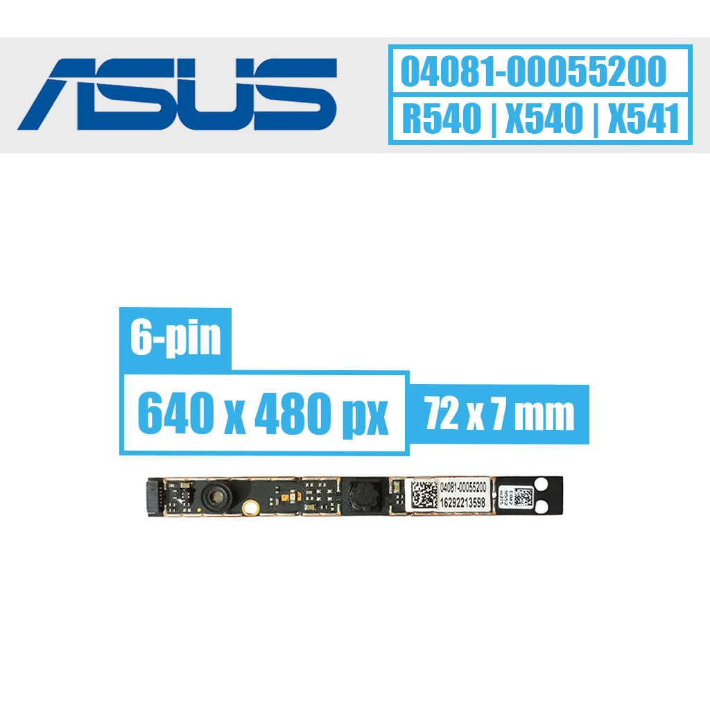 Asus WebCam modulis, 6 pin (SLIM) VGA FIX (04081-00055200)