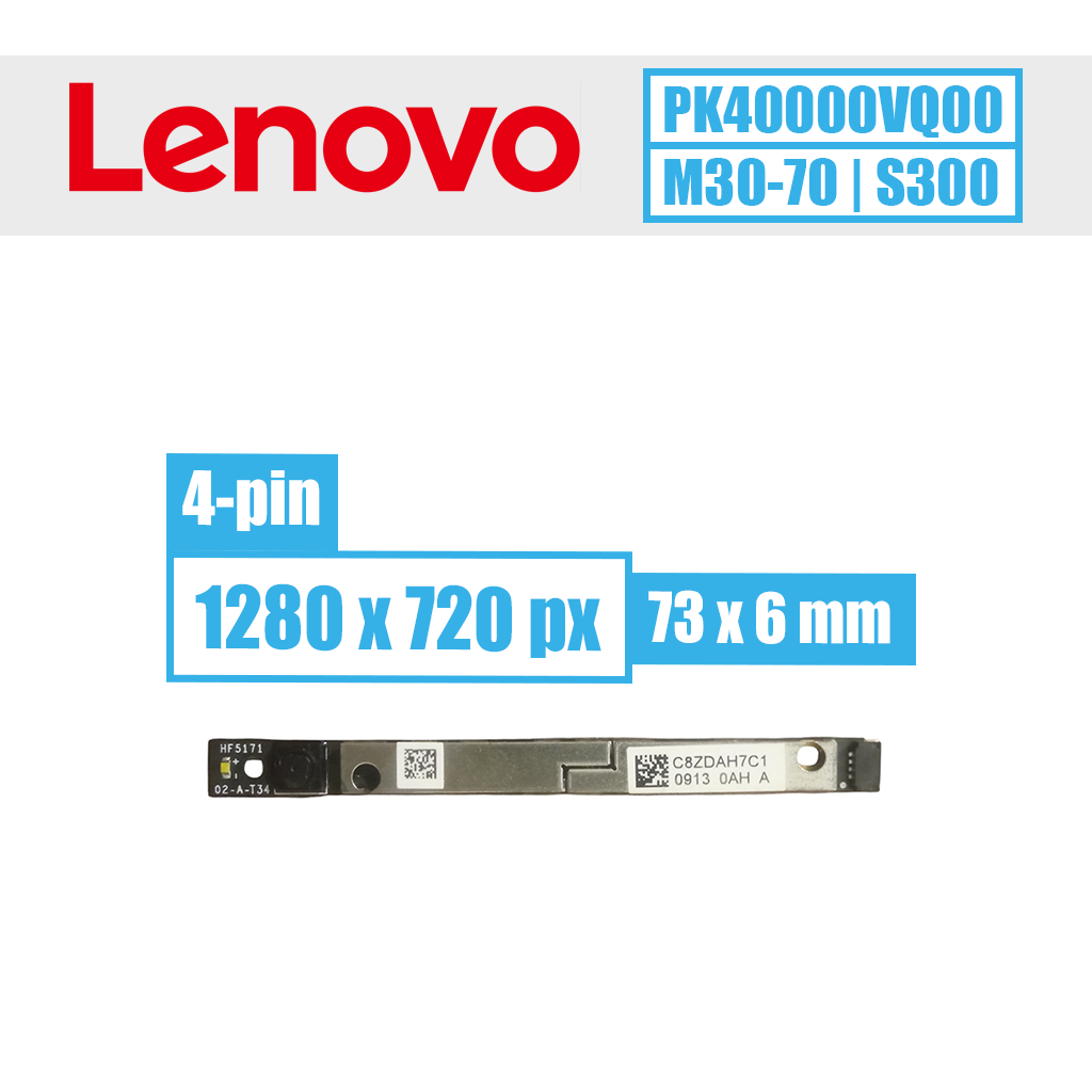 Lenovo WebCam modulis, 4 pin (SLIM) HD 720p (PK40000VQ00)