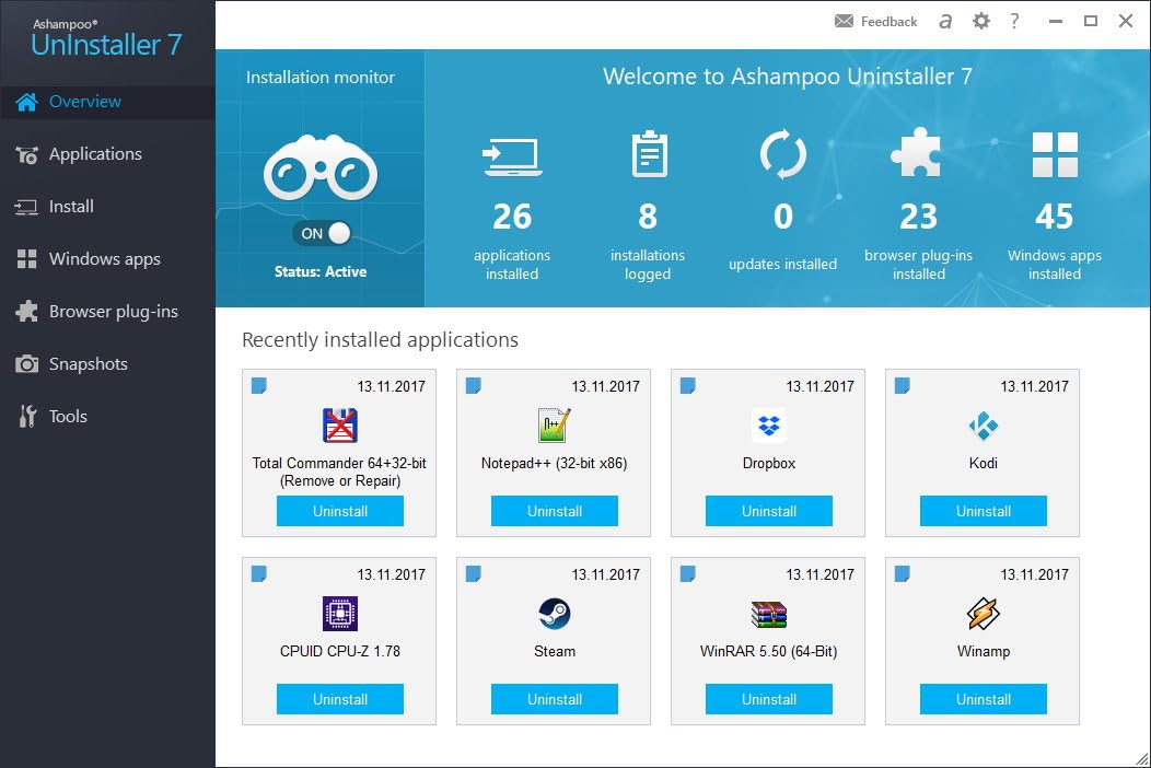 Ashampoo „UnInstaller 7“ versijos fizinis leidimas - Image 4