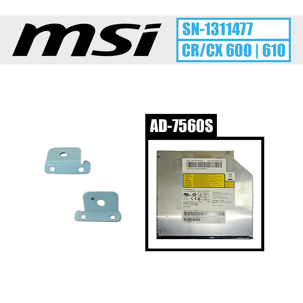 MSI tvirtinimo laikiklis DVD keitimui (CR/CX 500 | 600 | 610)