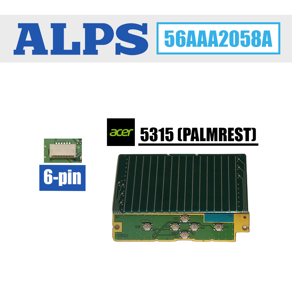 6 pin - Acer pelės valdiklis (klijuojamas) / 56AAA2058A - Image 1