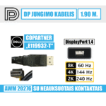DP 1.4 kabelis / su neauksuotais kontaktais / 1.90 m. / E119932-T